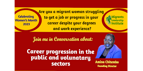 Career Progression in the Public and Volunatry Sectors:  Conversation Event primary image