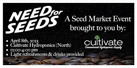 Cultivate Seed Market : Need For Seeds