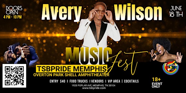 AVERY WILSON IS COMING TO TRISTATE BLACK PRIDE MEMPHIS MUSIC FESTIVAL!
