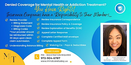 Denied Mental Health Treatment - Appeal Class - Queens, New York