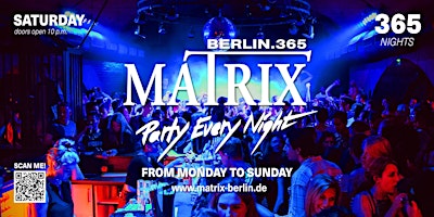 Matrix Club Berlin Saturday 03.06.2023