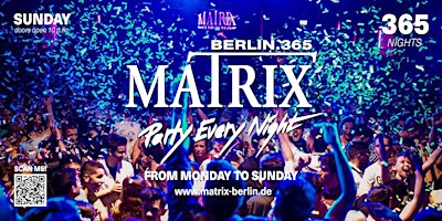 Imagem principal do evento Matrix Club Berlin "Sunday" 26.05.2024