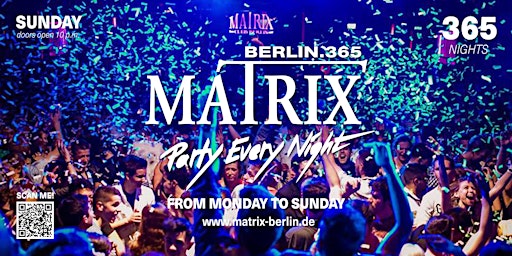 Hauptbild für Matrix Club Berlin "Sunday" 28.04.2024