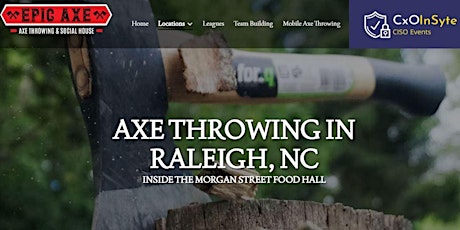 Raleigh, North Carolina - CISO AXE THROWING & HAPPY HOUR event at Epic Axe