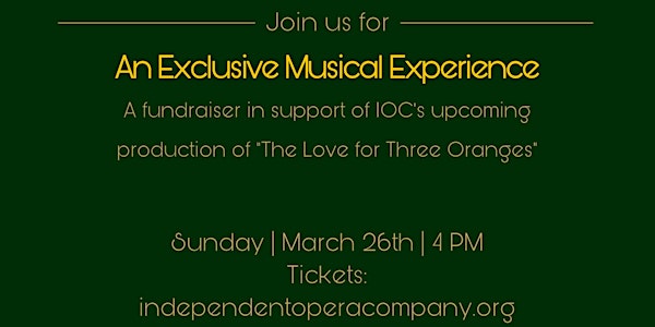 Exclusive Musical Experience with Independent Opera Company