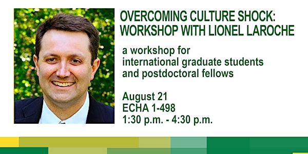 Overcoming Culture Shock: Workshop with Lionel Laroche