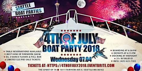 4th of July Boat Party 2018 primary image