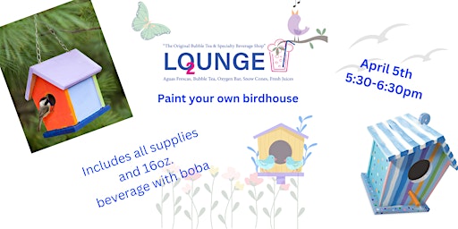 Paint your own birdhouse