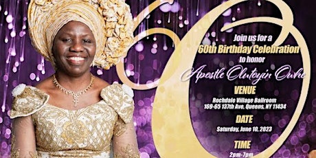 Apostle Olutoyin Owhe's 60th Birthday Celebration