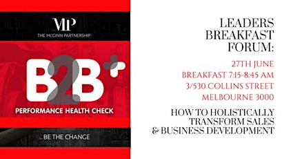 Leaders Breakfast Forum: How to holistically transform Sales & Business Development  primary image