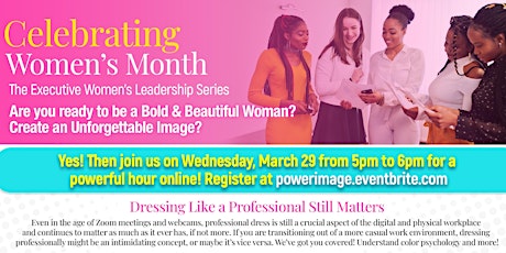 Celebrating Women's History Month - Learn from the Image & Style Consultant