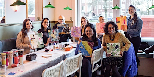 Eat & Paint Abstract Art Workshop with @Im_Aube
