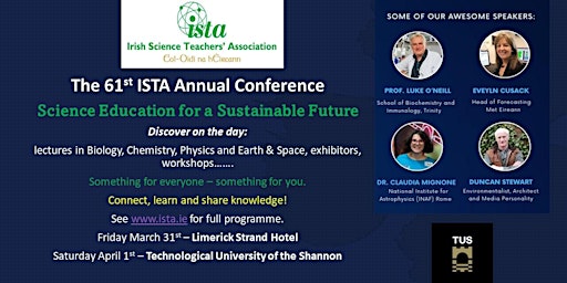 Irish Science Teachers Association Annual Conference and AGM