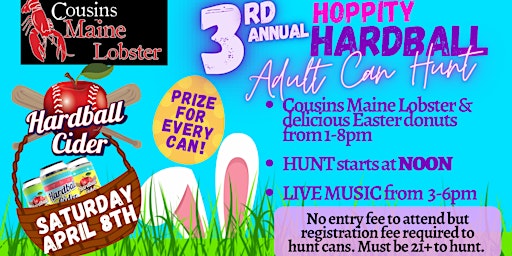 3rd Annual Adult Can Hunt at Hardball Cider