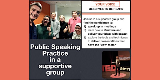 Public Speaking Practice in a supportive group primary image