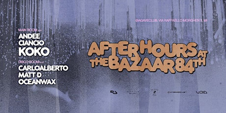 Immagine principale di "AFTERHOURS at the BAZAAR 84th" with KOKO 