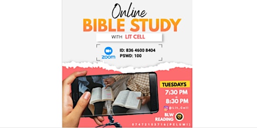 Bible Study - Tuesdays on Zoom primary image