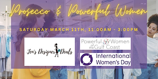 Prosecco & Powerful Women at Jen's Designer Deals for IWW primary image