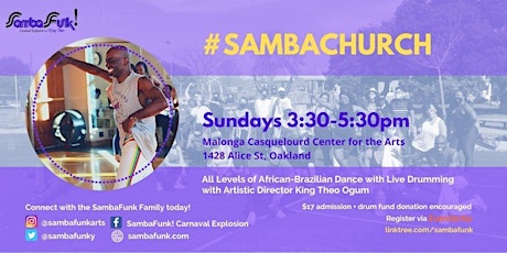 #SambaChurch African-Brazilian Dance and Drum Community Classes