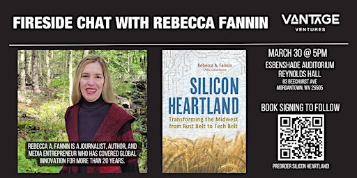 Fireside Chat & Book Signing with Rebecca Fannin, Silicon Heartland Author