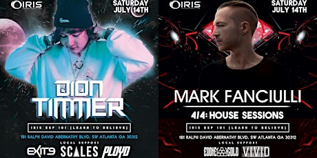DION TIMMER (Stage 1) | 4/4 HOUSE SESSIONS w/ MARK FANCIULLI (Stage 2) - ESP 101 [Learn To Believe] SATURDAY JULY 14 | WITH SUPPORT BY PLOYD, EDDIE GOLD, EXIT 9, & MORE primary image