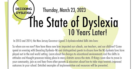 The State of Dyslexia 10 Years Later! primary image