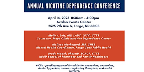 Fargo Nicotine Dependence Conference 2023