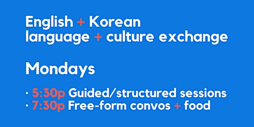 FREE IN-PERSON Korean & English Conversation/Language Exchange Calgary, YYC primary image
