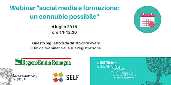 Webinar "Social media e formazione: un connubio possibile"