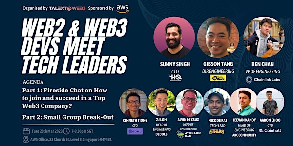 Web2 & Web3 Devs Meet Tech Leaders (Q1 2023)