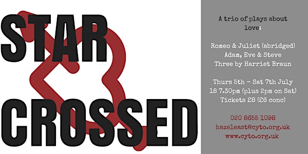 Starcrossed - a trio of plays about love
