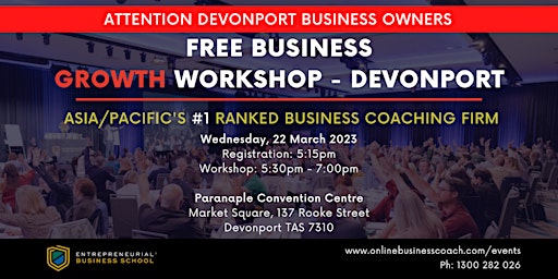 Free Business Growth Workshop - Devonport (local time)