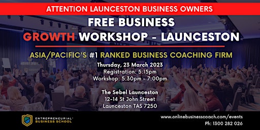 Free Business Growth Workshop - Launceston (local time)
