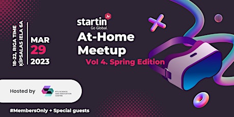 Startin.LV At-Home Meetup Spring Edition hosted by RTU