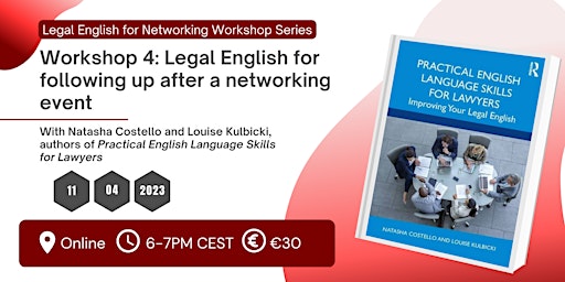 Workshop 4: Legal English for following up after a networking event primary image