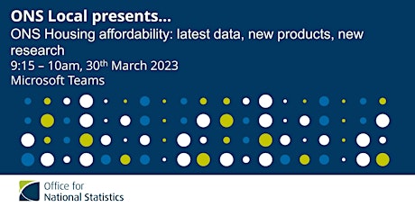 ONS housing affordability: latest data, new products, new research