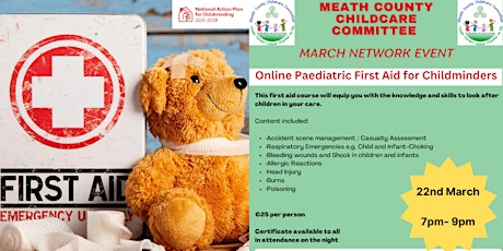 Meath CCC March Childminding Network Paediatric First Aid
