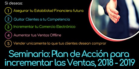 Imagen principal de Seminario: Plan de Acción para Incremento de la Ventas Offline y Online 2018 - 2019