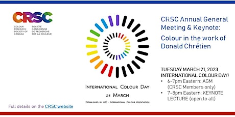 Celebrate International Colour Day!  Donald Chrétien on colour in his work