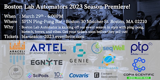 Boston Lab Automators 2023 Season Premiere