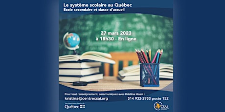 Le système scolaire au Québec/école secondaire et la classe d'accueil