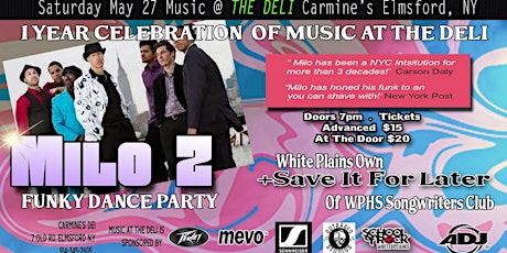 Music @THE DELI:  1 YEAR CELEBRATION OF MUSiC AT THE DELI w/Milo Z