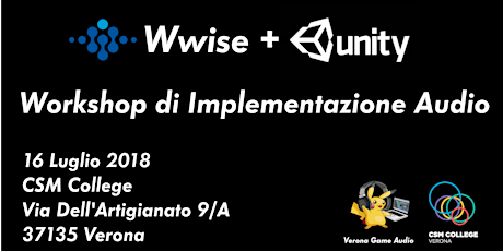 Immagine principale di Wwise + Unity: Workshop di Implementazione Audio  
