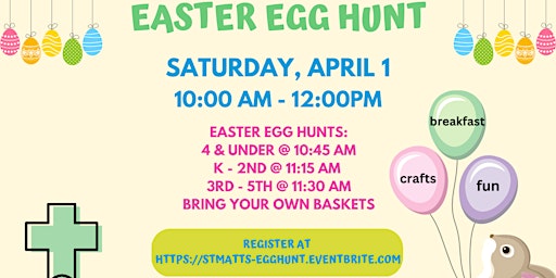 Breakfast with the Bunny & Egg Hunt