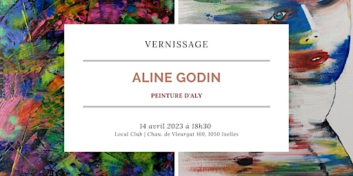 Vernissage Aline Godin | Peinture d'Aly