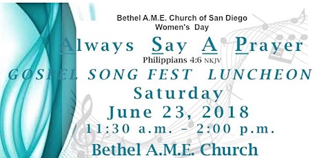 Women's Day Gospel Song Fest Luncheon primary image