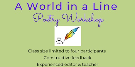 A World in a Line Poetry  Workshop