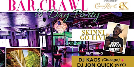 OMEGA BAR CRAWL, TRAP-N-PAINT & THE QUES YARD DAY PARTY: Sponsored by BEDROOM KANDI & Hosted by SKINNI-GO-LIVE primary image