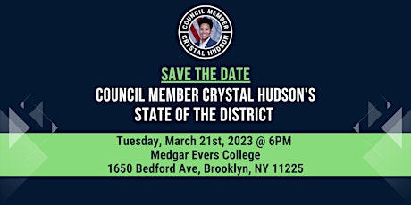 Council Member Crystal Hudson's State of the District
