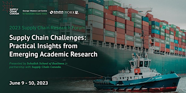 2023 Supply Chain Research Forum